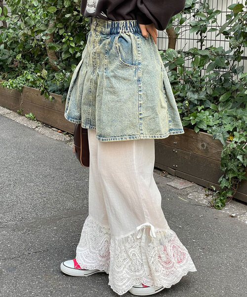 CIAOPANIC（チャオパニック）の「【She desires...】裾レースイージーパンツ（その他パンツ・レディース・オフホワイト・ONE SIZE）」の6枚目の写真