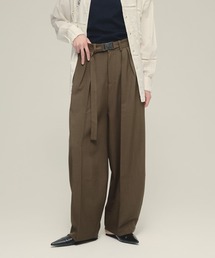 eL | 【eL】Long Belt Wide Pants/287440(スラックス)