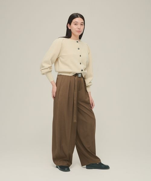 ご検討品 eL】Long Belt Wide Pants/287440（スラックス）｜eL（エル）の