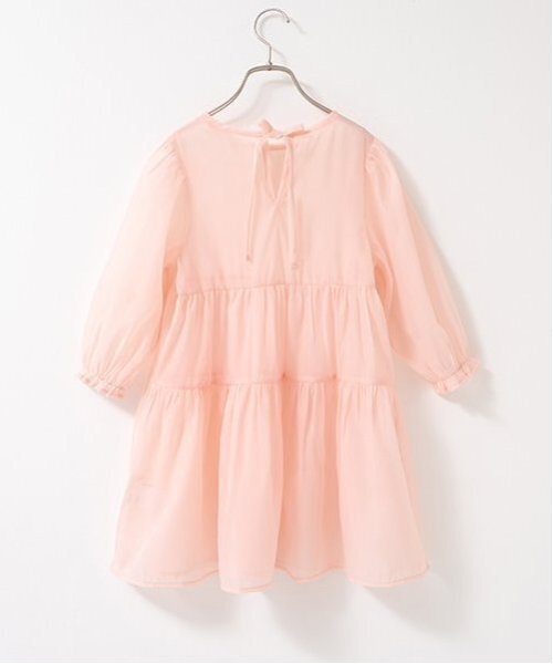 Lycee mine(リセマイン)の「シアーティアードワンピース【子供服】【キッズ】【女の子】(ワンピース・キッズ・グレー/サーモンピンク/アイボリー・100cm/140cm/120cm/130cm/150cm/110cm)」の6枚目の写真
