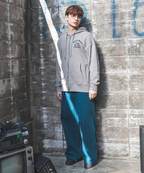 PBLIM（ページボーイリム）の「【UNISEX】ワッフルジップパーカー（パーカー・レディース・ブラック/グレー・SMALL/MEDIUM）」の4枚目の写真