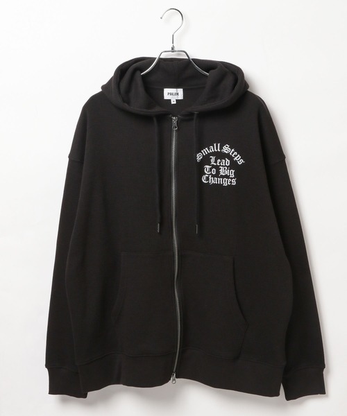PBLIM（ページボーイリム）の「【UNISEX】ワッフルジップパーカー（パーカー・レディース・ブラック/グレー・SMALL/MEDIUM）」の15枚目の写真