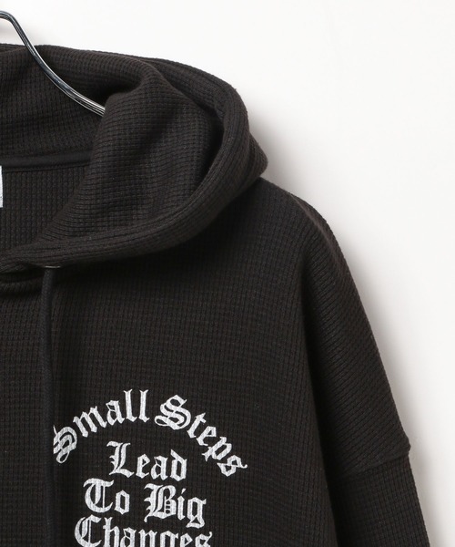 PBLIM（ページボーイリム）の「【UNISEX】ワッフルジップパーカー（パーカー・レディース・ブラック/グレー・SMALL/MEDIUM）」の9枚目の写真