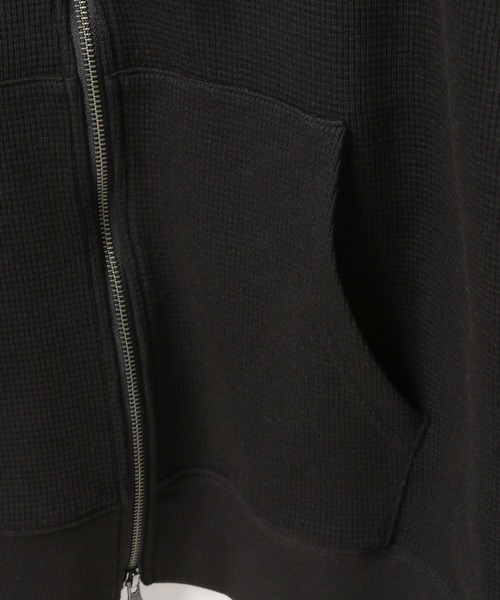 PBLIM（ページボーイリム）の「【UNISEX】ワッフルジップパーカー（パーカー・レディース・ブラック/グレー・SMALL/MEDIUM）」の13枚目の写真