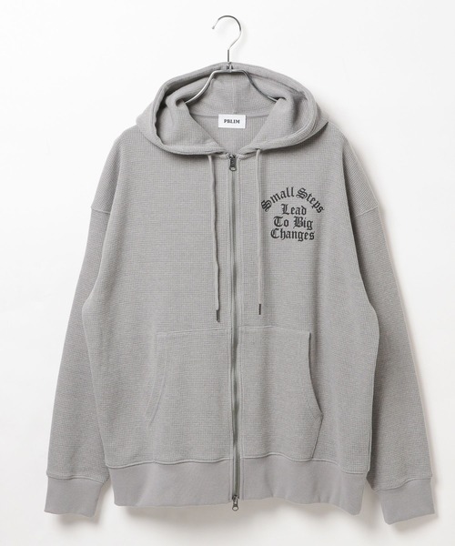 PBLIM（ページボーイリム）の「【UNISEX】ワッフルジップパーカー（パーカー・レディース・ブラック/グレー・SMALL/MEDIUM）」の18枚目の写真