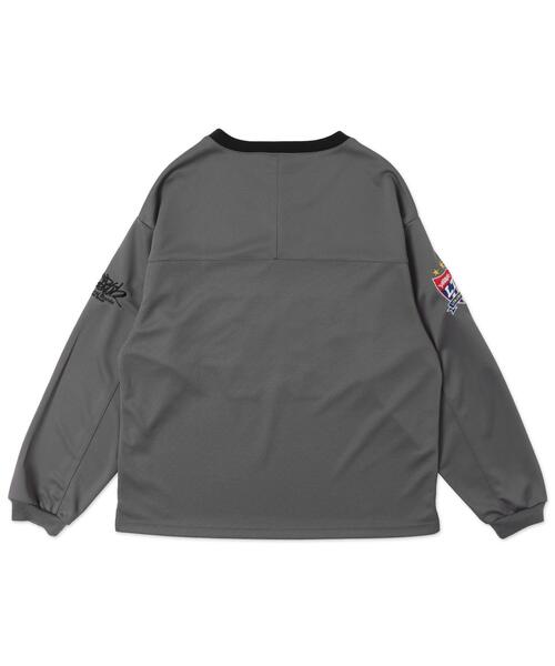 LTR DEPTH（レイターデプス）の「LTR DEPTH/ナンバリングホッケーロンT（Tシャツ/カットソー・メンズ・グレー/ブラック・MEDIUM/LARGE）」の3枚目の写真