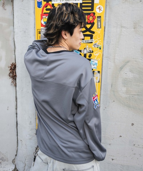 LTR DEPTH（レイターデプス）の「LTR DEPTH/ナンバリングホッケーロンT（Tシャツ/カットソー・メンズ・グレー/ブラック・MEDIUM/LARGE）」の20枚目の写真