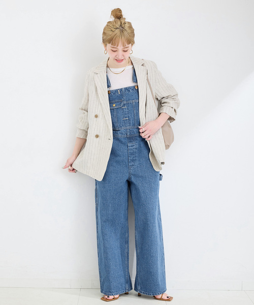 B.C STOCK(ベーセーストック)の「DU JOUR/デュ ジュール RODEO OVERALL(サロペット/オーバーオール・レディース・ブルー系その他・FREE)」の3枚目の写真