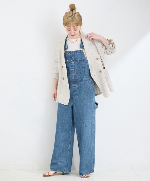 B.C STOCK(ベーセーストック)の「DU JOUR/デュ ジュール RODEO OVERALL(サロペット/オーバーオール・レディース・ブルー系その他・FREE)」の4枚目の写真