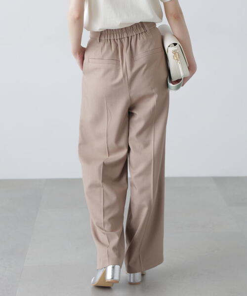 FREE'S MART（フリーズマート）の「◆【3サイズ展開XS-M】梳毛調合繊タックワイドパンツ【低身長サイズ有】（スラックス・レディース・ベージュ/ブラウン・X-SMALL/MEDIUM/SMALL）」の17枚目の写真
