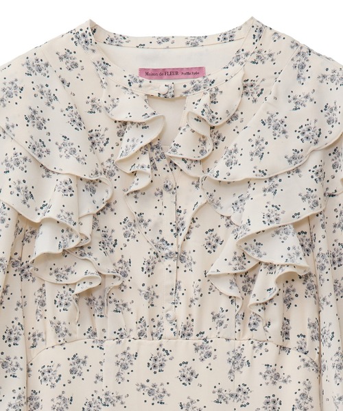 Maison de FLEUR(メゾンドフルール)の「フラワープリントワンピース(ワンピース・レディース・ピンク/ブルー系その他7・FREE)」の10枚目の写真