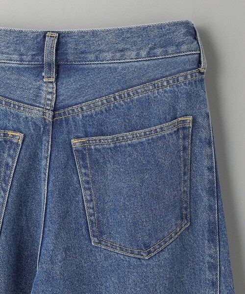 【新品】BEAUTY&YOUTH セルロースデニムカーブパンツCOBALT M セール】セルロースデニム カーブパンツ（デニムパンツ
