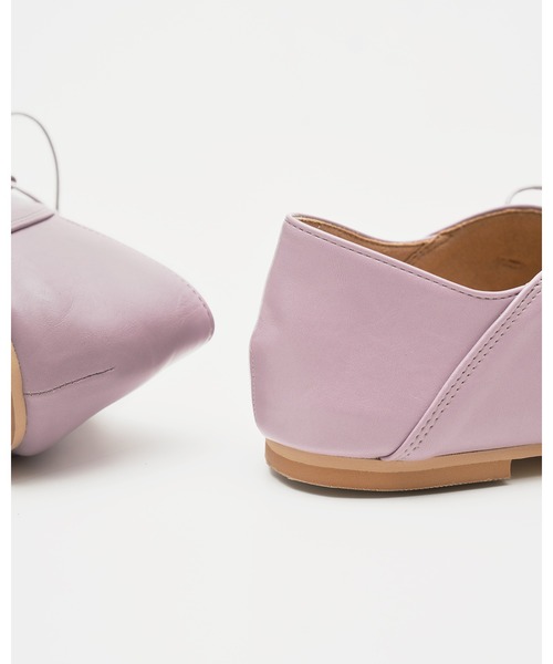 フラワーカット レースアップパンプス（パンプス）｜Emma Francis