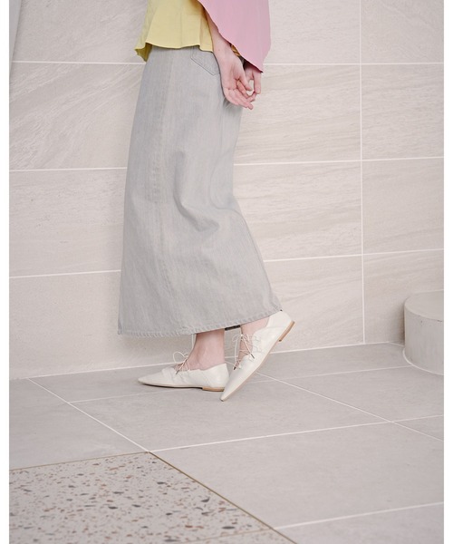 Emma Francis（エマフランシス）の「フラワーカット レースアップパンプス（パンプス・レディース・パープル/ブラック/ホワイト・24.0cm/23.5cm/23.0cm/22.5cm/25.0cm/24.5cm/22.0cm）」の19枚目の写真