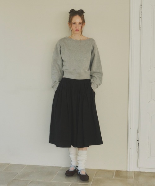 GIUNON（ジウノン）の「2way off shoulder sweat shirt / 2way オフショルダースウェットシャツ（スウェット・レディース・ネイビー/グレー・FREE）」の17枚目の写真