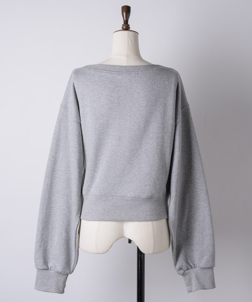 ETRÉ TOKYO グレー オフショルスウェット ETRÉ TOKYO グレー オフショルスウェット