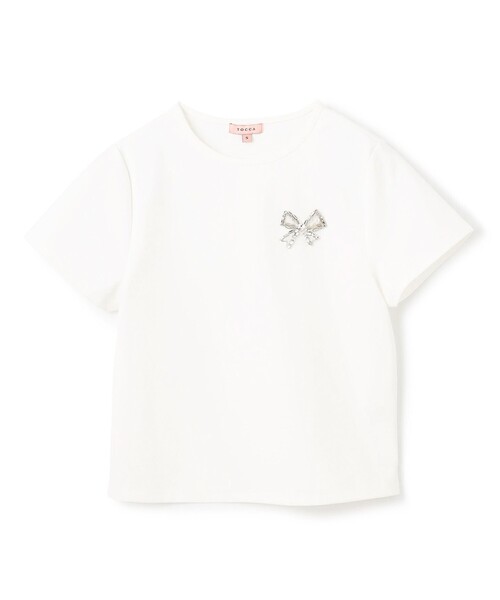 TOCCA(トッカ)の「BOW BIJOUX Tシャツ(Tシャツ/カットソー・レディース・ブラック系/アイボリー系・SMALL/MEDIUM)」の15枚目の写真