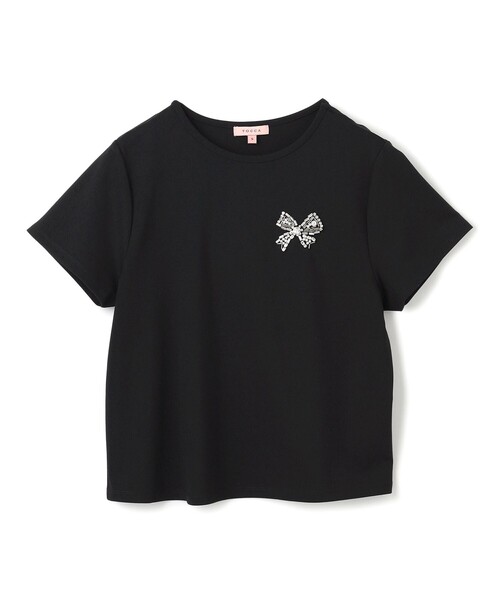 TOCCA(トッカ)の「BOW BIJOUX Tシャツ(Tシャツ/カットソー・レディース・ブラック系/アイボリー系・SMALL/MEDIUM)」の16枚目の写真