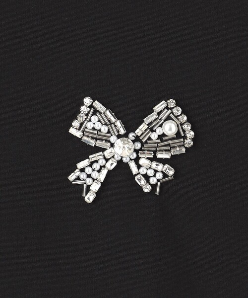TOCCA(トッカ)の「BOW BIJOUX Tシャツ(Tシャツ/カットソー・レディース・ブラック系/アイボリー系・SMALL/MEDIUM)」の19枚目の写真
