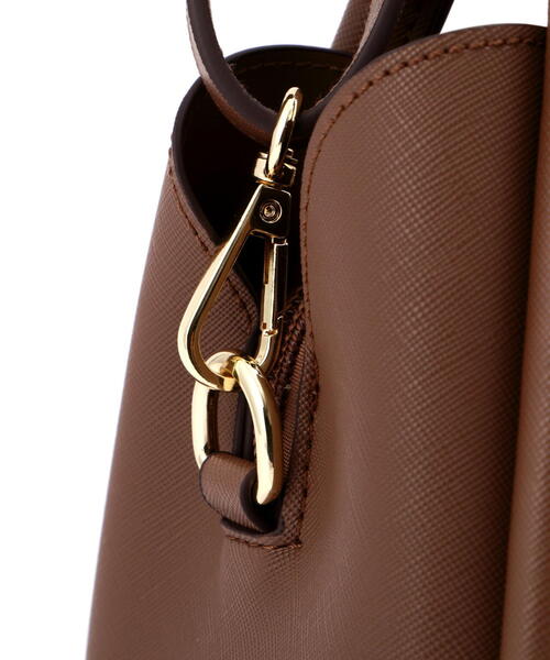EDIT COLOGNE（エディットコロン）の「メタルリボントートバッグ（ショルダーバッグ・レディース・ホワイト/ブラウン/ブラック・ﾌﾘ-）」の11枚目の写真