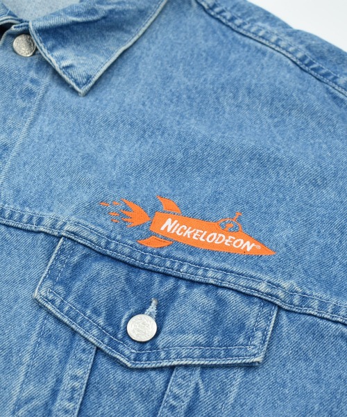 VINTAGE（ヴィンテージ）の「【ヴィンテージ古着】90’s Nickelodeon “NICK at NITE” 企業ロゴ入り デニムジャケット USA製（デニムジャケット・メンズ・ブルー・X-LARGE）」の8枚目の写真