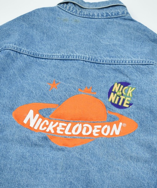VINTAGE（ヴィンテージ）の「【ヴィンテージ古着】90’s Nickelodeon “NICK at NITE” 企業ロゴ入り デニムジャケット USA製（デニムジャケット・メンズ・ブルー・X-LARGE）」の11枚目の写真
