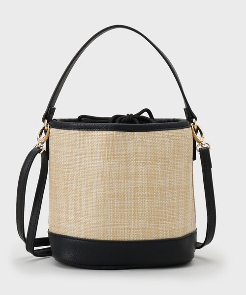 index（インデックス）の「【2WAY】リボンモチーフ付きバケツ型バッグ（ショルダーバッグ・レディース・ブルー/ブラック・00）」の17枚目の写真