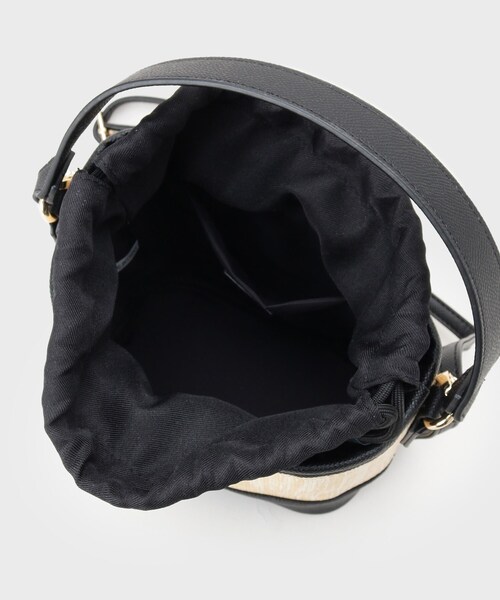 index（インデックス）の「【2WAY】リボンモチーフ付きバケツ型バッグ（ショルダーバッグ・レディース・ブルー/ブラック・00）」の4枚目の写真