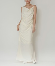 KINO THE KEI（キノザケイ）の「アシンメトリー ドレープ キャミ ワンピース KINO THE KEI（ワンピース）」