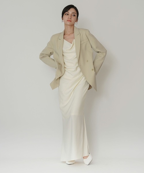 アシンメトリー ドレープ キャミ ワンピース KINO THE KEI（ワンピース