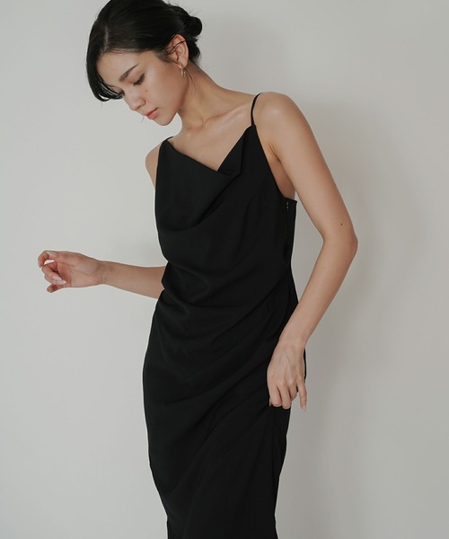 アシンメトリー ドレープ キャミ ワンピース KINO THE KEI（ワンピース