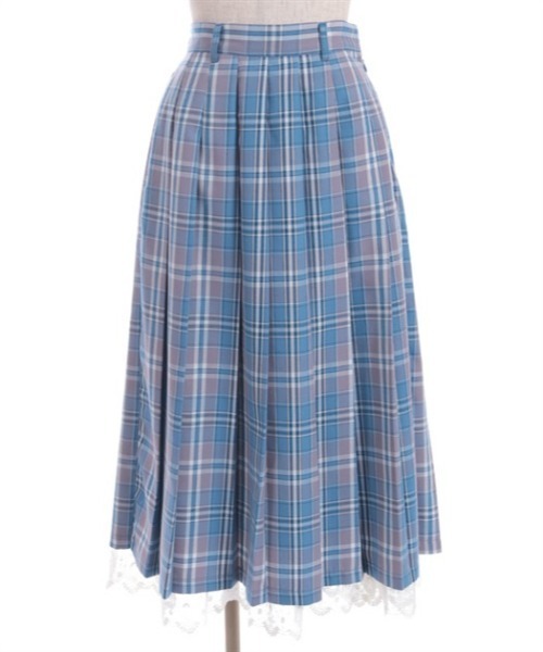 axes femme（アクシーズファム）の「チェック柄プリーツスカート（スカート・レディース・ブルー/ベージュ/ラベンダー・FREE）」の20枚目の写真