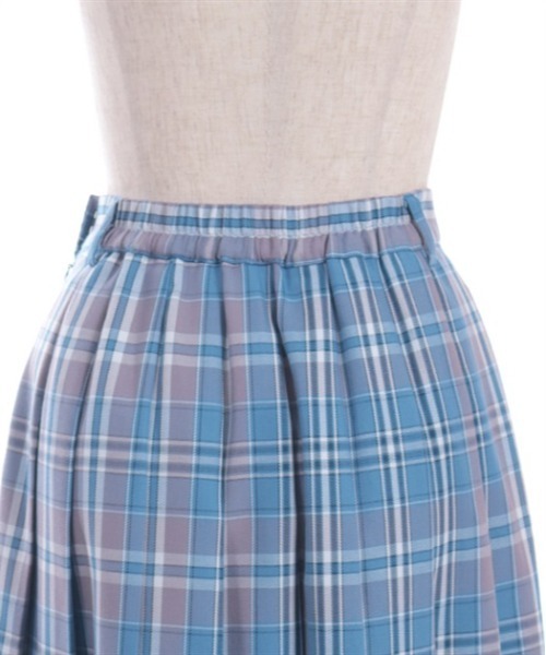 axes femme（アクシーズファム）の「チェック柄プリーツスカート（スカート・レディース・ブルー/ベージュ/ラベンダー・FREE）」の14枚目の写真