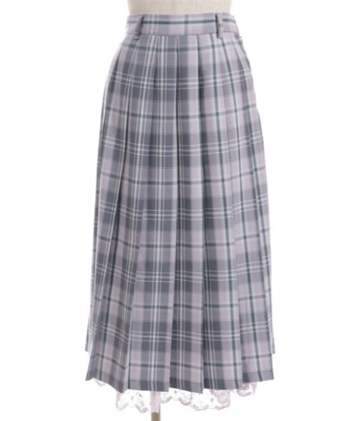 axes femme（アクシーズファム）の「チェック柄プリーツスカート（スカート・レディース・ブルー/ベージュ/ラベンダー・FREE）」の16枚目の写真