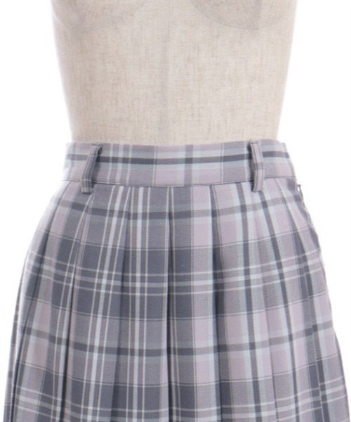 axes femme（アクシーズファム）の「チェック柄プリーツスカート（スカート・レディース・ブルー/ベージュ/ラベンダー・FREE）」の10枚目の写真