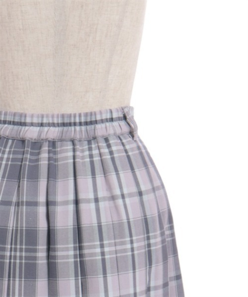 axes femme（アクシーズファム）の「チェック柄プリーツスカート（スカート・レディース・ブルー/ベージュ/ラベンダー・FREE）」の11枚目の写真