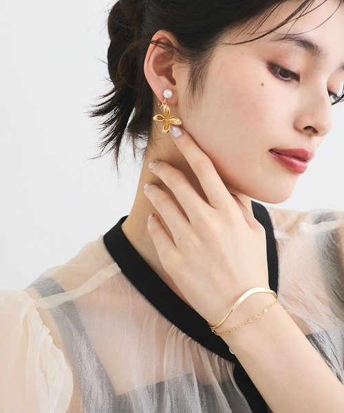 VIS（ビス）の「メタルチェーンバングル（バングル/リストバンド・レディース・シルバー/ゴールド・FREE）」の4枚目の写真