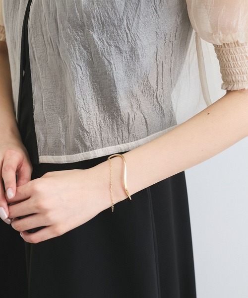 VIS（ビス）の「メタルチェーンバングル（バングル/リストバンド・レディース・シルバー/ゴールド・FREE）」の5枚目の写真