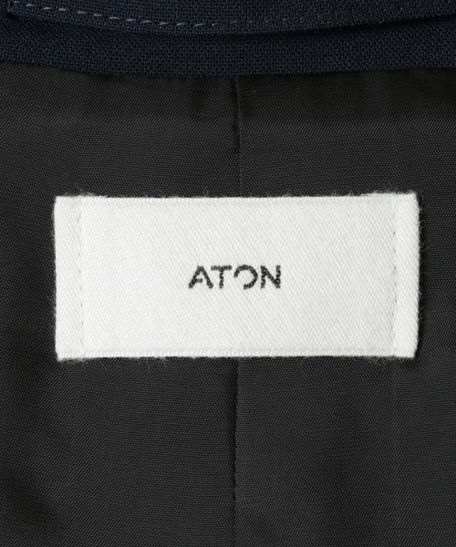 ATON(エイトン)の「ATON HIGH TWIST WOOL JACKET(その他アウター・メンズ・ネイビー/ブラック・4/6)」の12枚目の写真