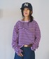 common gull products.（コモンガルプロダクツ）の「青虫ボーダーT（Tシャツ/カットソー・MEDIUM）」