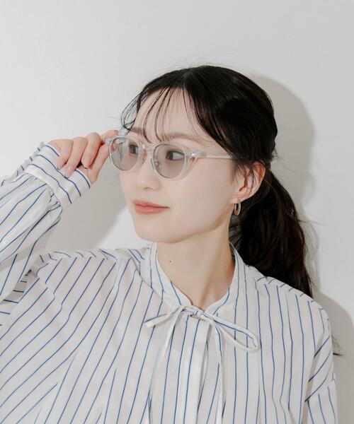 SMELLY(スメリー)の「ボスリントンサングラス(メガネ・レディース・パープル系その他/クリア/ブラック系その他/イエロー系その他/ブラック・-)」の8枚目の写真