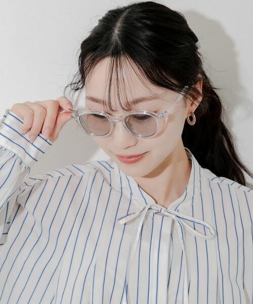 SMELLY(スメリー)の「ボスリントンサングラス(メガネ・レディース・パープル系その他/クリア/ブラック系その他/イエロー系その他/ブラック・-)」の9枚目の写真