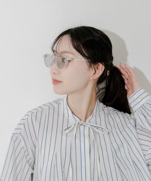 SMELLY(スメリー)の「ボスリントンサングラス(メガネ・レディース・パープル系その他/クリア/ブラック系その他/イエロー系その他/ブラック・-)」の11枚目の写真