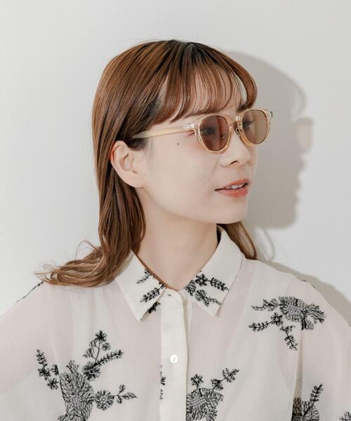 SMELLY(スメリー)の「ボスリントンサングラス(メガネ・レディース・パープル系その他/クリア/ブラック系その他/イエロー系その他/ブラック・-)」の14枚目の写真