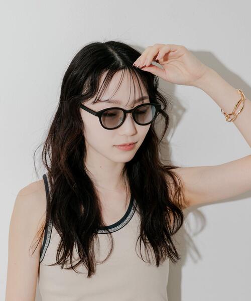 SMELLY(スメリー)の「ボスリントンサングラス(メガネ・レディース・パープル系その他/クリア/ブラック系その他/イエロー系その他/ブラック・-)」の20枚目の写真