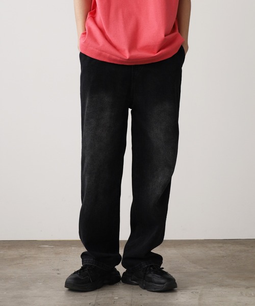 ROOPTOKYO(ループトウキョウ)の「Easy Denim Wide Pants/イージー デニムワイドパンツ(デニムパンツ・メンズ・ブルー/ブラック/カーキ・M/L)」の5枚目の写真