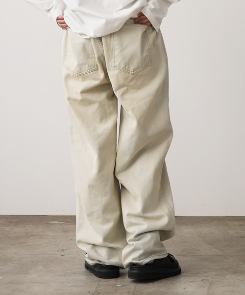 ROOPTOKYO(ループトウキョウ)の「Easy Denim Wide Pants/イージー デニムワイドパンツ(デニムパンツ・メンズ・ブルー/ブラック/カーキ・M/L)」の10枚目の写真
