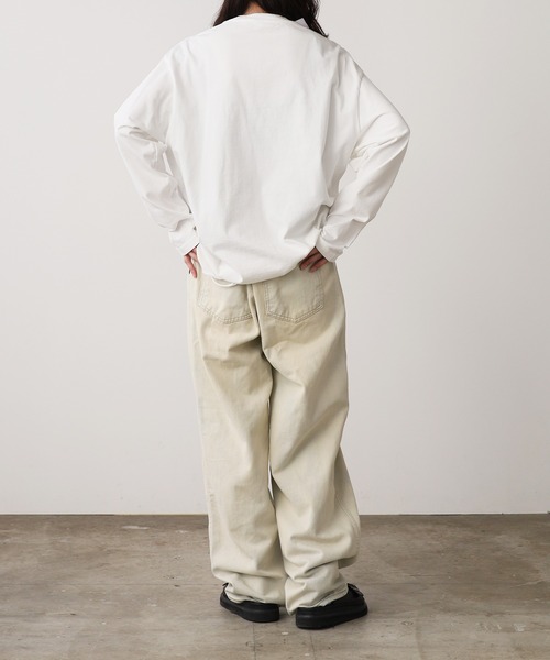 ROOPTOKYO(ループトウキョウ)の「Easy Denim Wide Pants/イージー デニムワイドパンツ(デニムパンツ・メンズ・ブルー/ブラック/カーキ・M/L)」の12枚目の写真