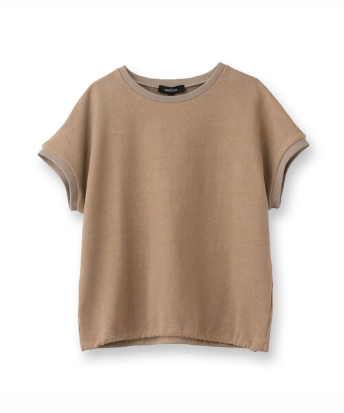 UNTITLED（アンタイトル）の「【手洗い可】ヴィンテージライク スウェットトップス（スウェット・レディース・チャコールグレー/ベージュ・00/02/04/44/48）」の3枚目の写真