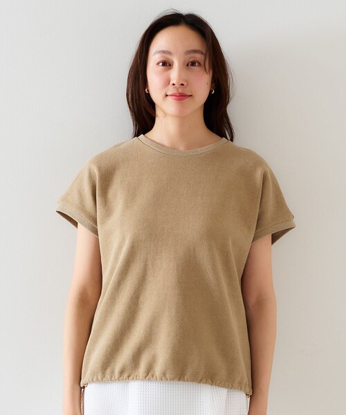 UNTITLED（アンタイトル）の「【手洗い可】ヴィンテージライク スウェットトップス（スウェット・レディース・チャコールグレー/ベージュ・00/02/04/44/48）」の12枚目の写真